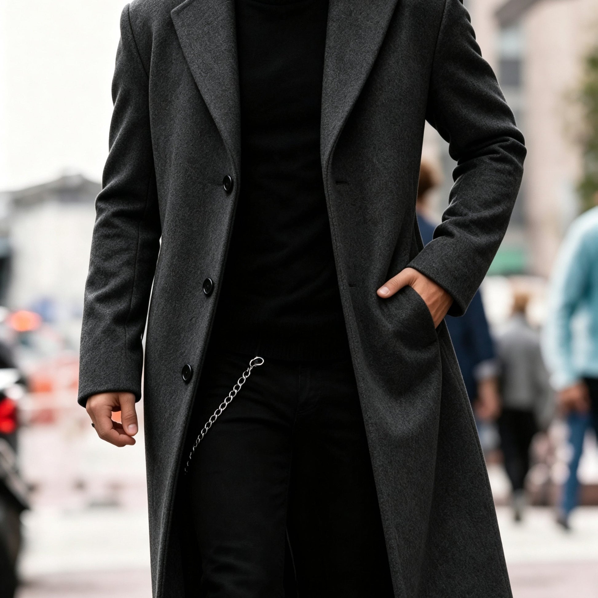 Eamon Notch Lapel Longline Overcoat_25