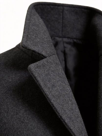 Eamon Notch Lapel Longline Overcoat_29