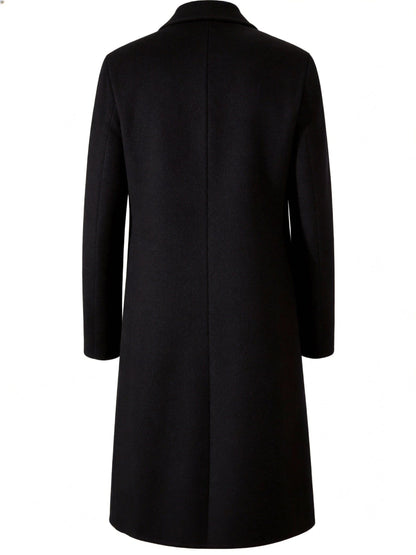 Eamon Notch Lapel Longline Overcoat_9