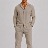 Langford Textured Linen Two Piece Set