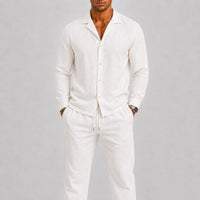 Langford Textured Linen Two Piece Set