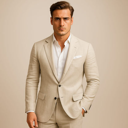Cassius Unstructured Notch Lapel Blazer_1