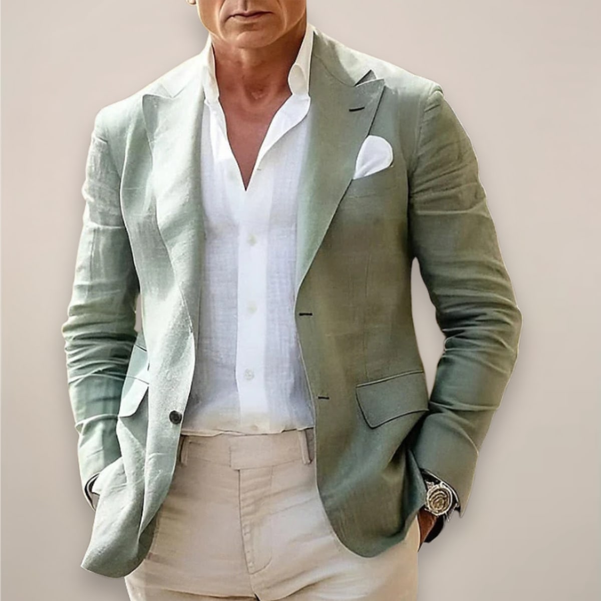 Cassius Unstructured Notch Lapel Blazer_3