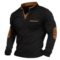 Stanley Stand Collar Long Sleeve Henley