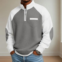 Purcell Waffle Knit Half Zip Pullover