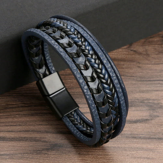Drake Braided Faux Leather Bracelet_1