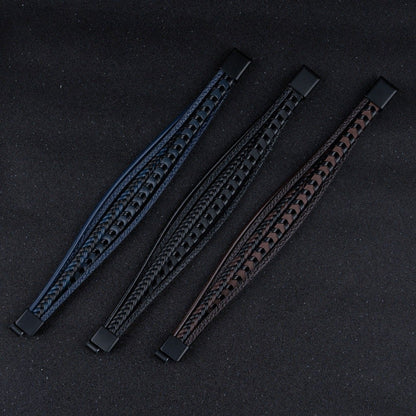Drake Braided Faux Leather Bracelet_13