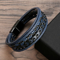 Drake Braided Faux Leather Bracelet