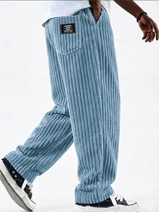 Jared Wide Wale Corduroy Straight Leg Trousers_1