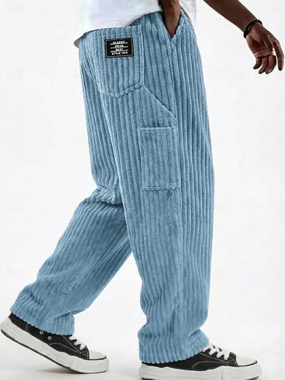 Jared Wide Wale Corduroy Straight Leg Trousers_11