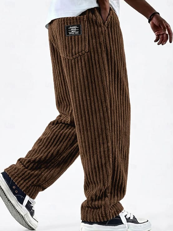 Jared Wide Wale Corduroy Straight Leg Trousers