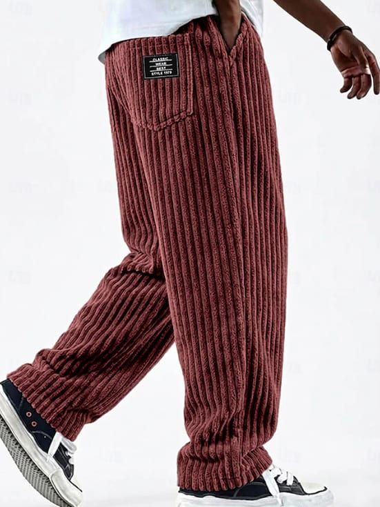 Jared Wide Wale Corduroy Straight Leg Trousers