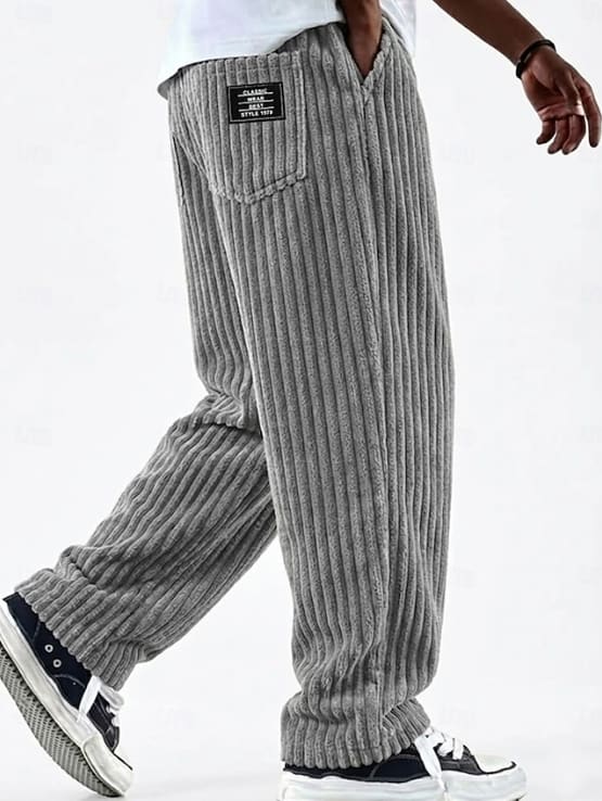 Jared Wide Wale Corduroy Straight Leg Trousers