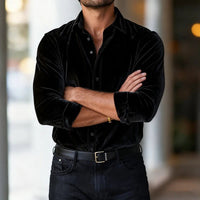 Alonzo Velvet Long Sleeve Shirt