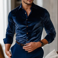 Alonzo Velvet Long Sleeve Shirt