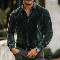 Alonzo Velvet Long Sleeve Shirt