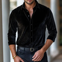 Alonzo Velvet Long Sleeve Shirt
