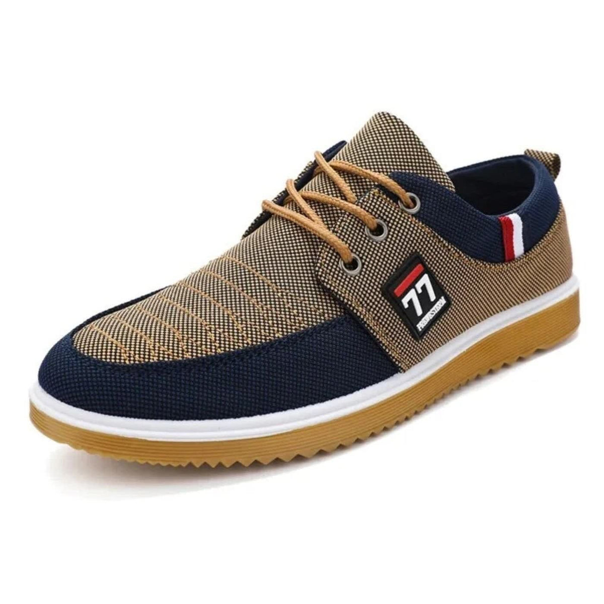 Landon Two Tone Canvas Lace Up Sneakers