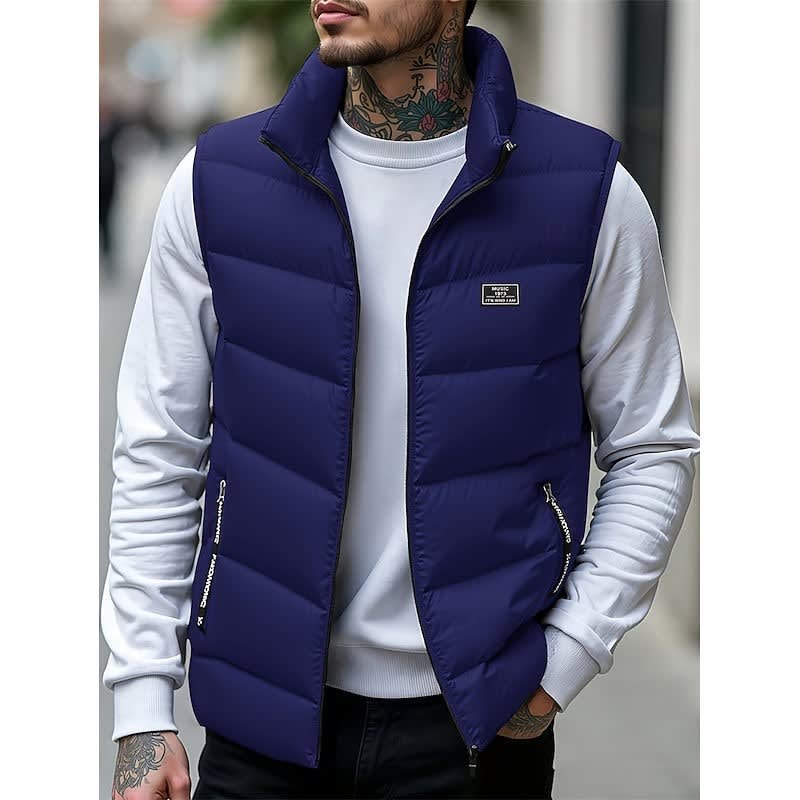 Denham Quilted Padded Zip Up Gilet_11