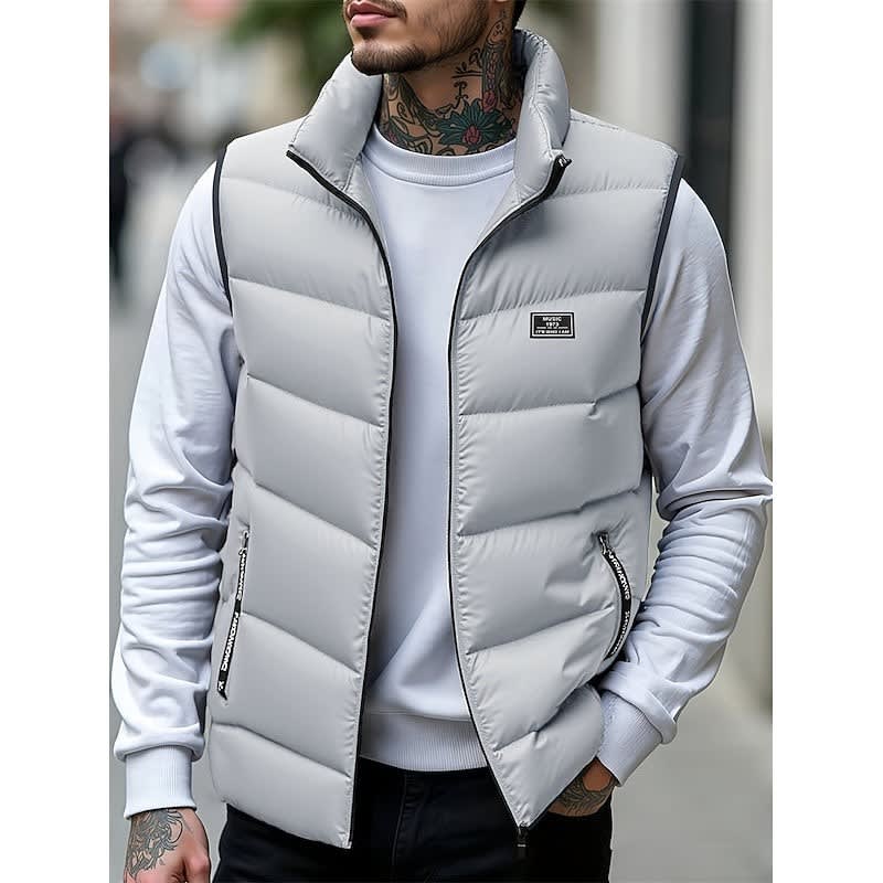 Denham Quilted Padded Zip Up Gilet_8