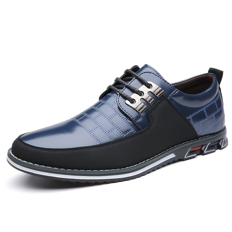 Blaise Textured Panel Lace Up Sneakers_10