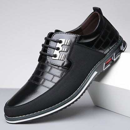 Blaise Textured Panel Lace Up Sneakers_11