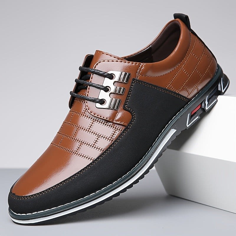 Blaise Textured Panel Lace Up Sneakers_6