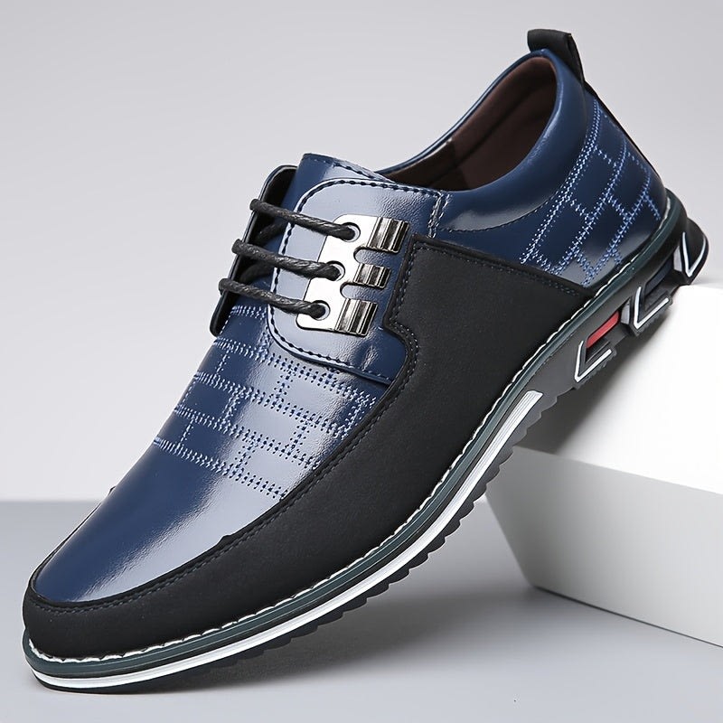 Blaise Textured Panel Lace Up Sneakers_7
