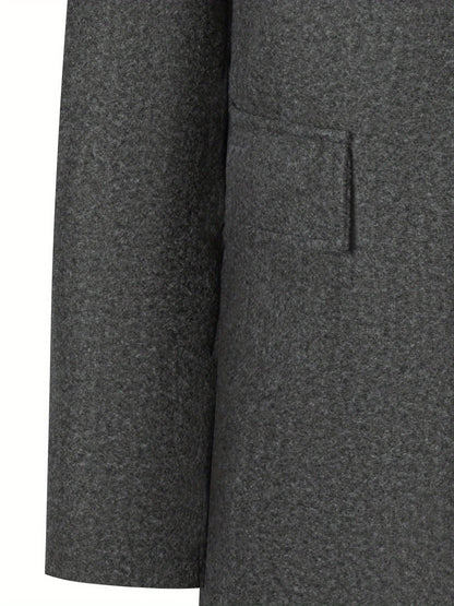 Kavanagh Textured Single Breasted Coat_4