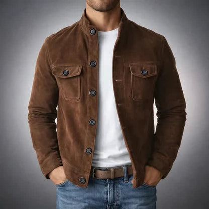 Cormac Suede Stand Collar Jacket_3