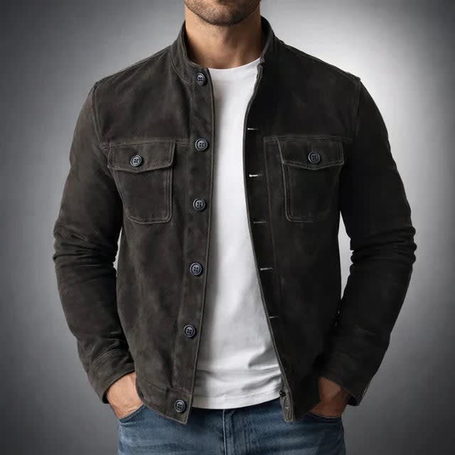 Cormac Suede Stand Collar Jacket_4