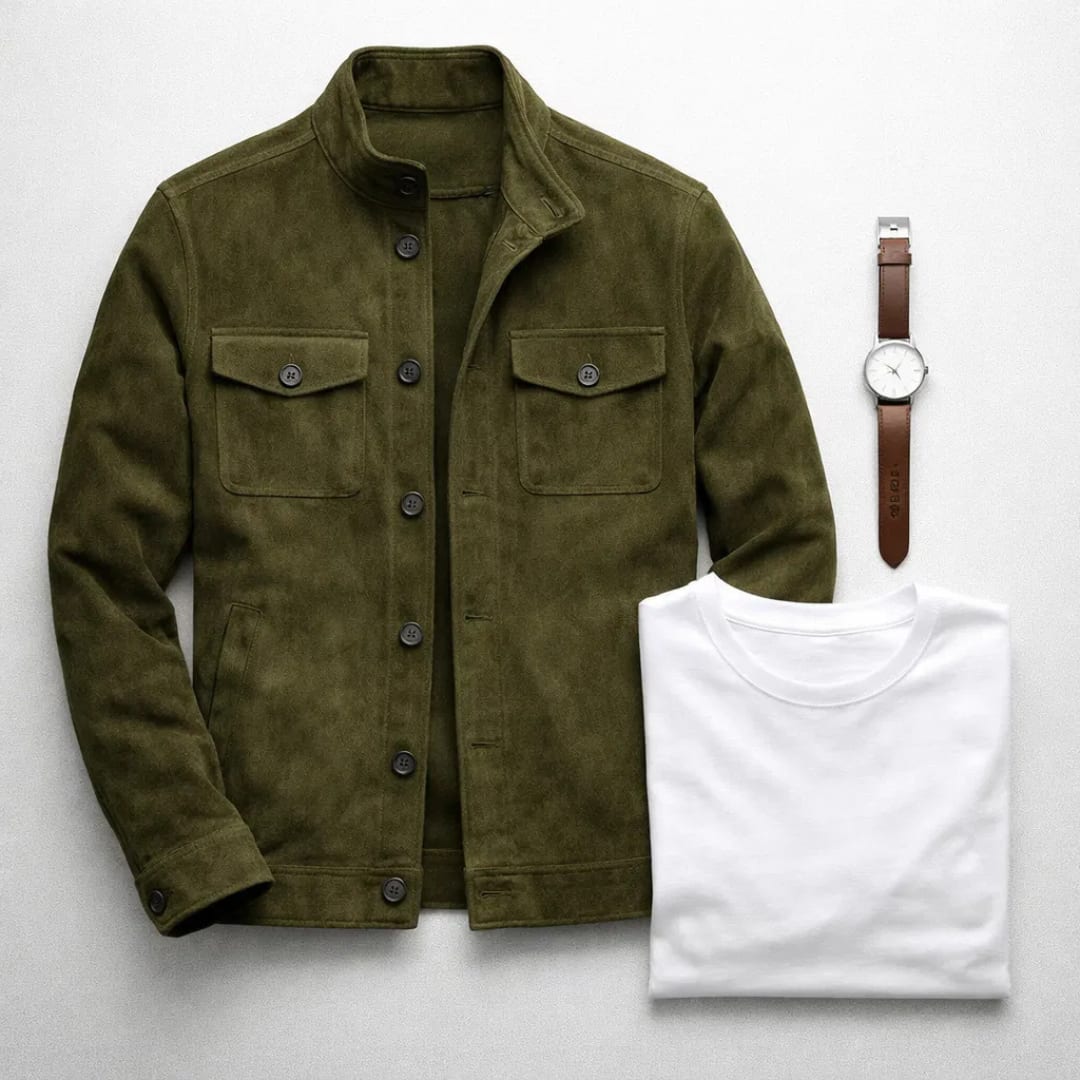 Cormac Suede Stand Collar Jacket_6