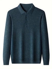 Kasper Fine Knit Long Sleeve Polo