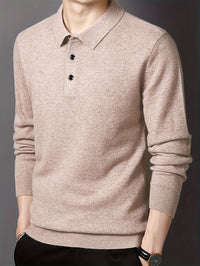 Kasper Fine Knit Long Sleeve Polo