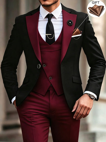 Morrison Peak Lapel Three Piece Suit_1