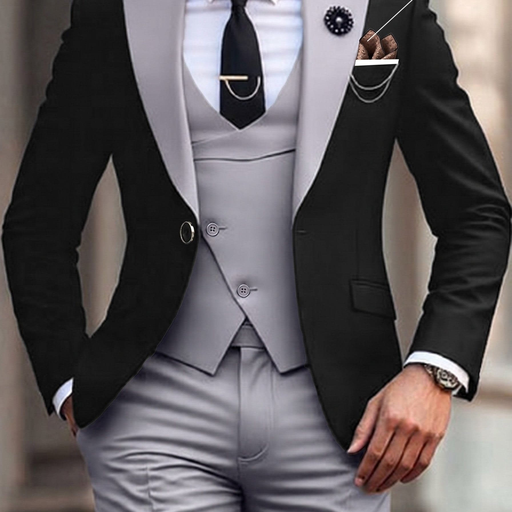 Morrison Peak Lapel Three Piece Suit_13