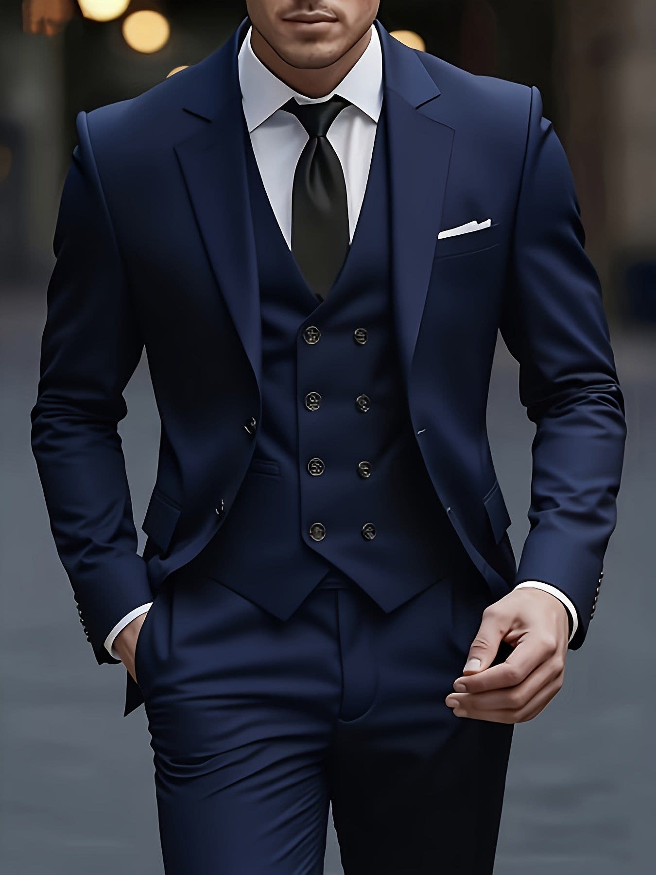 Morrison Peak Lapel Three Piece Suit_4