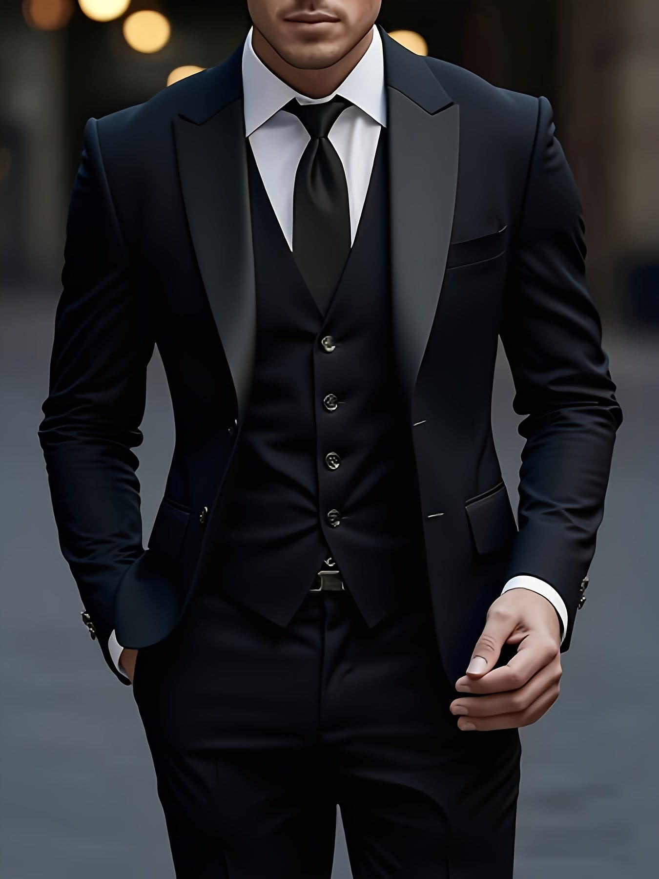 Morrison Peak Lapel Three Piece Suit_5