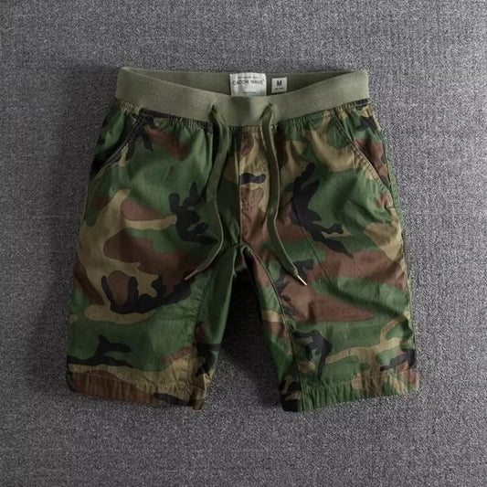 Pratt Camo Print Drawstring Shorts_1