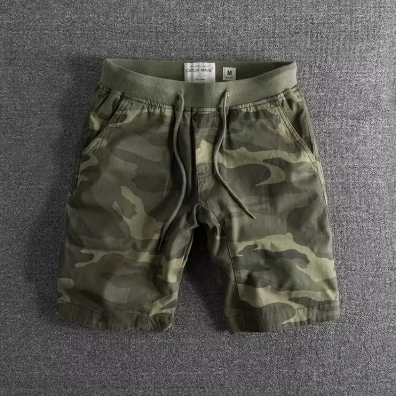 Pratt Camo Print Drawstring Shorts