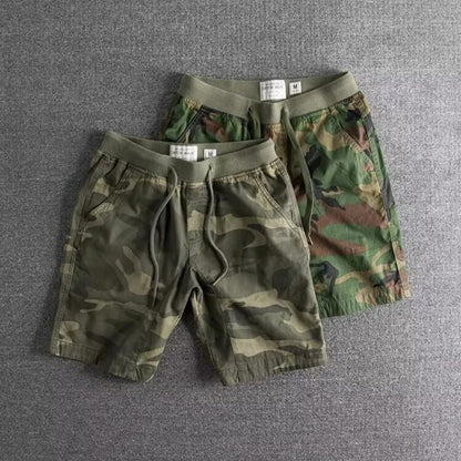 Pratt Camo Print Drawstring Shorts_4