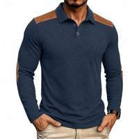 Hyde Waffle Knit Long Sleeve Polo