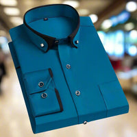 Clayton Contrast Collar Long Sleeve Shirt