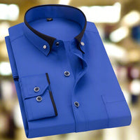Clayton Contrast Collar Long Sleeve Shirt