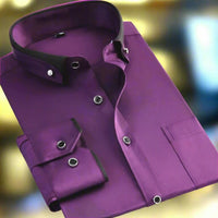 Clayton Contrast Collar Long Sleeve Shirt