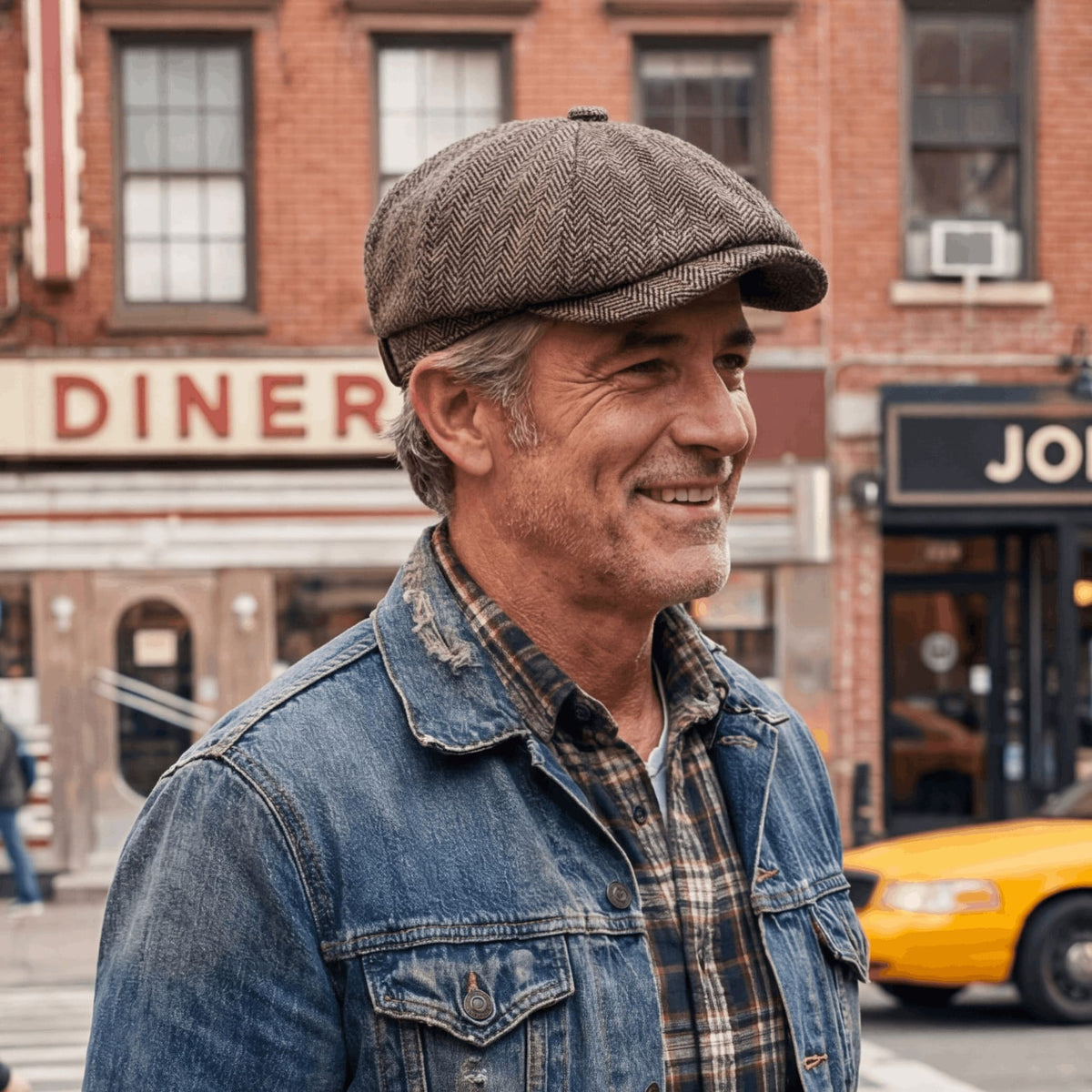 Collier Eight Panel Newsboy Cap