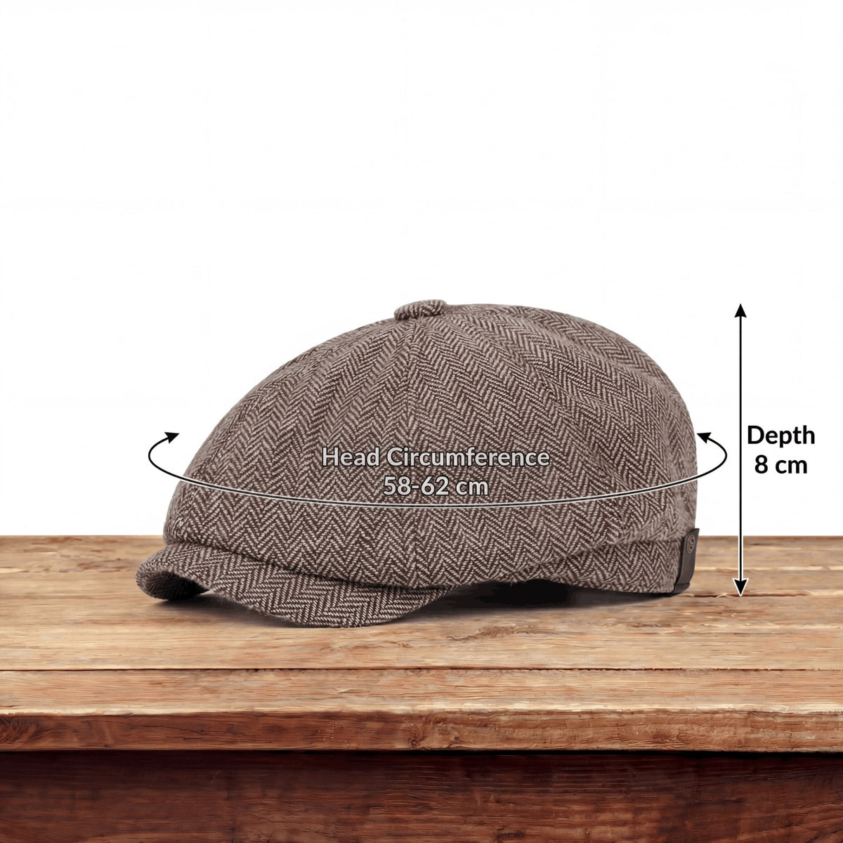Collier Eight Panel Newsboy Cap