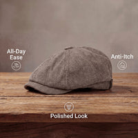 Collier Eight Panel Newsboy Cap