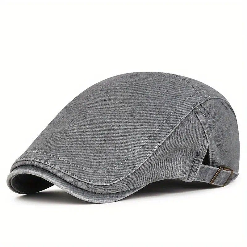 Lloyd Washed Adjustable Flat Cap