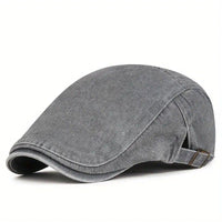 Lloyd Washed Adjustable Flat Cap